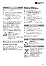 Preview for 128 page of Würth 0715 94 50 Translation Of The Original Operating Instructions