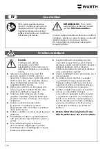 Preview for 137 page of Würth 0715 94 50 Translation Of The Original Operating Instructions