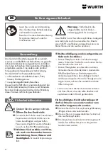 Preview for 4 page of Würth 0827 940 45 Series Translation Of The Original Operating Instructions