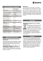 Preview for 15 page of Würth 0827 940 45 Series Translation Of The Original Operating Instructions