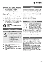 Preview for 29 page of Würth 0827 981 170 Operation Instruction Manual