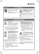 Preview for 26 page of Würth 0891 106 3 Translation Of The Original Operating Instructions