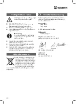 Preview for 28 page of Würth 0891 106 3 Translation Of The Original Operating Instructions