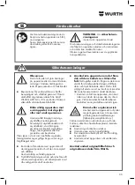 Preview for 35 page of Würth 0891 106 3 Translation Of The Original Operating Instructions