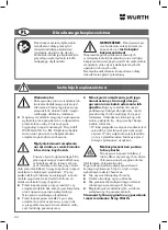 Preview for 44 page of Würth 0891 106 3 Translation Of The Original Operating Instructions