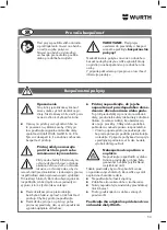 Preview for 53 page of Würth 0891 106 3 Translation Of The Original Operating Instructions