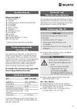 Preview for 7 page of Würth 0891 110 640 Translation Of The Original Operating Instructions