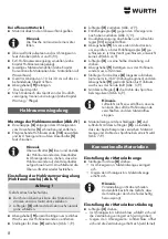 Preview for 8 page of Würth 0891 110 640 Translation Of The Original Operating Instructions