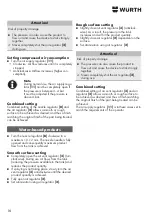 Preview for 16 page of Würth 0891 110 640 Translation Of The Original Operating Instructions