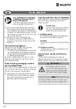 Preview for 54 page of Würth 0891 110 640 Translation Of The Original Operating Instructions