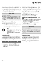 Preview for 72 page of Würth 0891 110 640 Translation Of The Original Operating Instructions