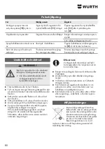 Preview for 80 page of Würth 0891 110 640 Translation Of The Original Operating Instructions