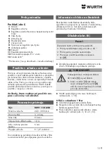 Preview for 119 page of Würth 0891 110 640 Translation Of The Original Operating Instructions