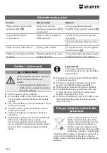 Preview for 122 page of Würth 0891 110 640 Translation Of The Original Operating Instructions