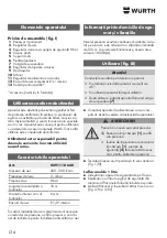 Preview for 126 page of Würth 0891 110 640 Translation Of The Original Operating Instructions