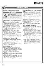 Preview for 160 page of Würth 0891 110 640 Translation Of The Original Operating Instructions