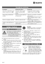 Preview for 164 page of Würth 0891 110 640 Translation Of The Original Operating Instructions