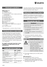 Preview for 168 page of Würth 0891 110 640 Translation Of The Original Operating Instructions