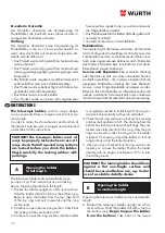 Preview for 12 page of Würth 0962 975 336 Instructions Manual