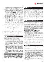 Preview for 13 page of Würth 0962 975 336 Instructions Manual