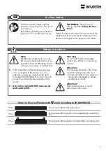 Preview for 7 page of Würth 0981 180 841 Operating Instructions Manual