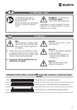 Preview for 31 page of Würth 0981 180 841 Operating Instructions Manual