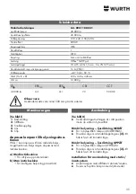 Preview for 35 page of Würth 0981 180 841 Operating Instructions Manual