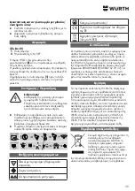 Preview for 39 page of Würth 0981 180 841 Operating Instructions Manual