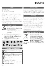 Preview for 72 page of Würth 0981 180 841 Operating Instructions Manual