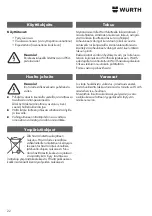 Preview for 22 page of Würth 0981 280 100 Operating Instructions Manual