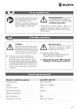 Preview for 25 page of Würth 0981 280 100 Operating Instructions Manual