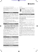 Preview for 35 page of Würth 5701 109 00X Translation Of The Original Operating Instructions