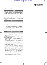 Preview for 43 page of Würth 5701 109 00X Translation Of The Original Operating Instructions