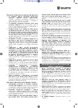 Preview for 85 page of Würth 5701 109 00X Translation Of The Original Operating Instructions