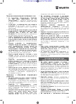 Preview for 102 page of Würth 5701 109 00X Translation Of The Original Operating Instructions