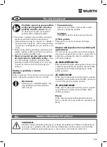 Preview for 143 page of Würth 5701 400 00X Translation Of The Original Operating Instructions