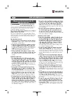 Preview for 6 page of Würth 5707 011 X Original Operating Instructions