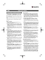 Preview for 17 page of Würth 5707 011 X Original Operating Instructions