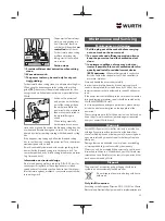 Preview for 25 page of Würth 5707 011 X Original Operating Instructions