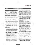 Preview for 27 page of Würth 5707 011 X Original Operating Instructions