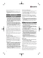 Preview for 46 page of Würth 5707 011 X Original Operating Instructions