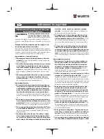 Preview for 49 page of Würth 5707 011 X Original Operating Instructions