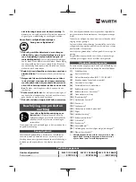 Preview for 75 page of Würth 5707 011 X Original Operating Instructions