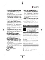 Preview for 103 page of Würth 5707 011 X Original Operating Instructions