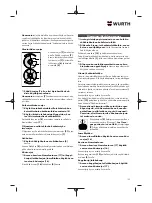 Preview for 105 page of Würth 5707 011 X Original Operating Instructions