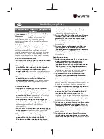 Preview for 118 page of Würth 5707 011 X Original Operating Instructions