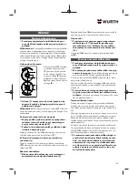 Preview for 145 page of Würth 5707 011 X Original Operating Instructions