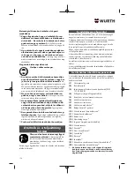 Preview for 154 page of Würth 5707 011 X Original Operating Instructions