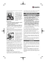 Preview for 159 page of Würth 5707 011 X Original Operating Instructions