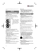 Preview for 166 page of Würth 5707 011 X Original Operating Instructions